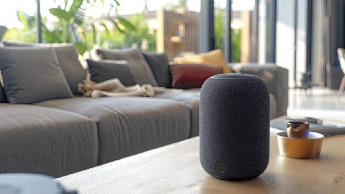 Voice-activated smart speaker as central control for home automation